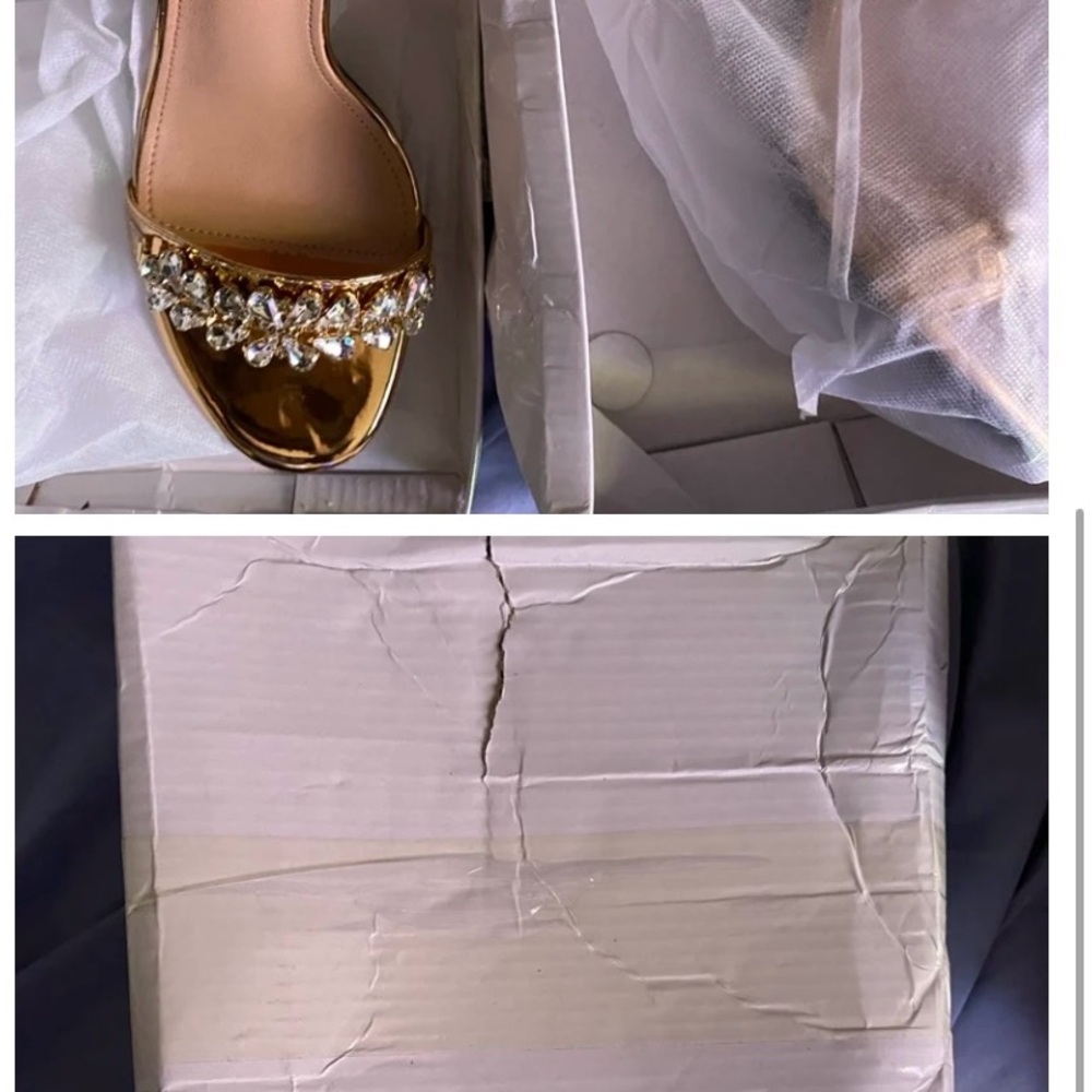 Elegant Gold Embellished Women's Sandals